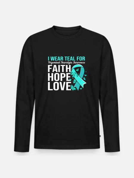 Trigeminal neuralgia - Men's Premium Organic Long Sleeve Shirt - black