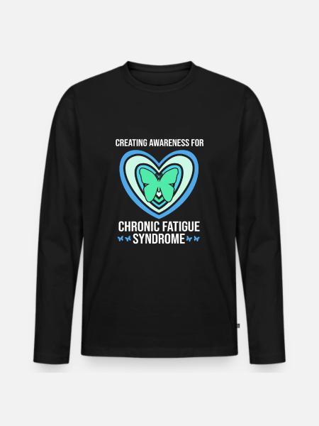 ME CFS - Men's Premium Organic Long Sleeve Shirt - black