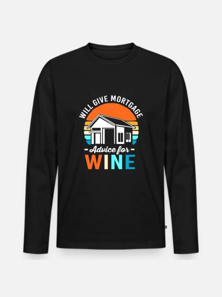 Debt Condominium Mortgage - Men's Premium Organic Long Sleeve Shirt - black