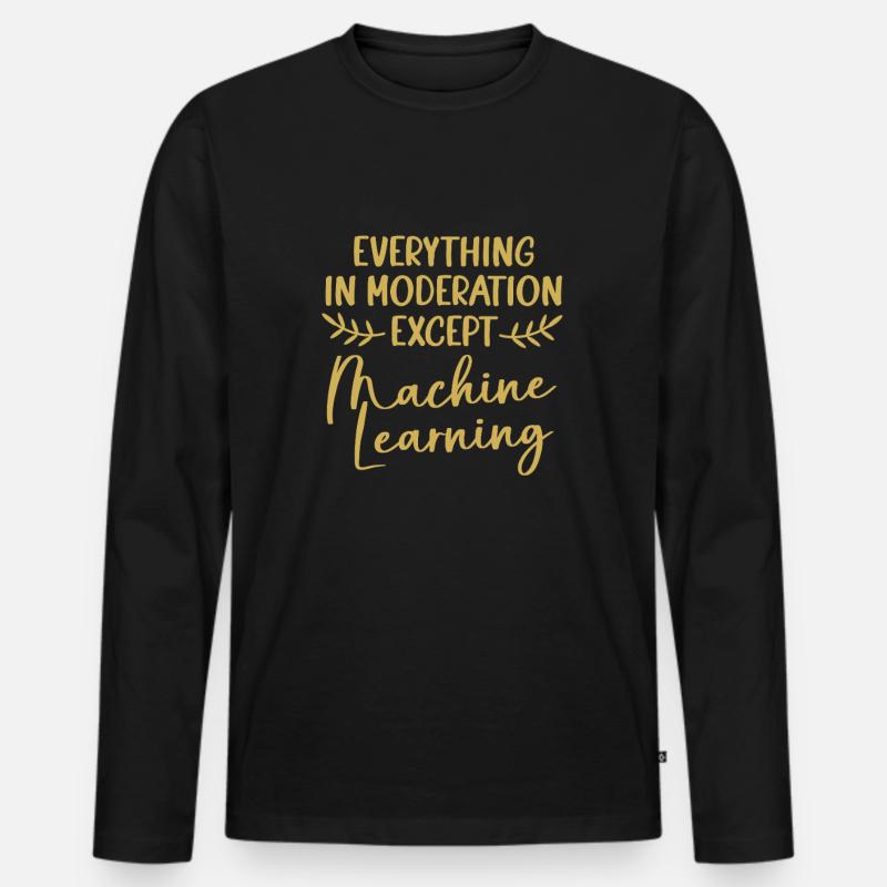 Programmeur codeur GPT - T-shirt manches longues Premium bio Homme - noir