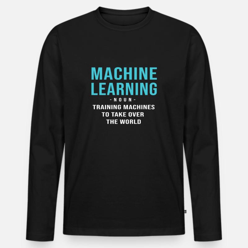 GPT Programmer Coder - Men's Premium Organic Long Sleeve Shirt - black