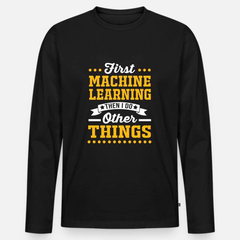 Programmeur Codeur GPT - T-shirt manches longues Premium bio Homme - noir