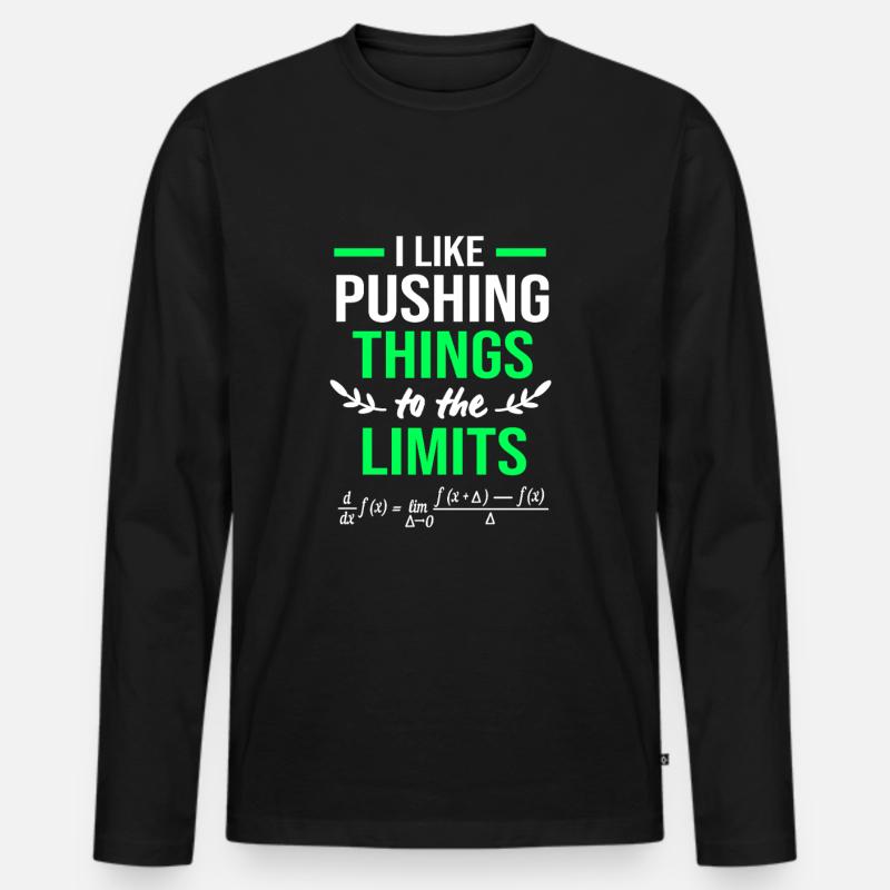 math math - Men's Premium Organic Long Sleeve Shirt - black
