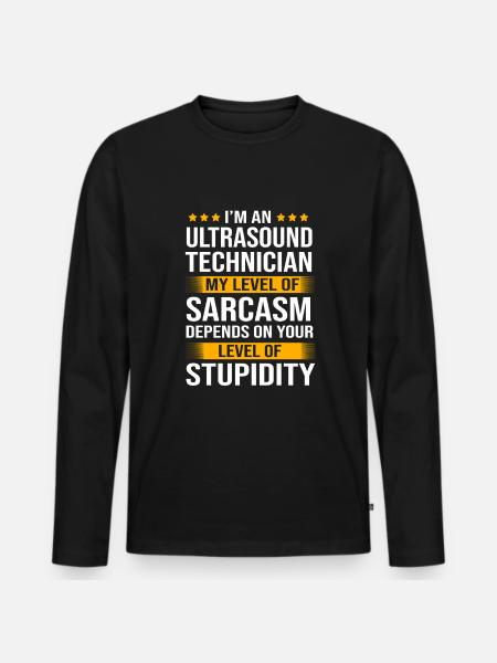 Ultrasonic Technician Ultrasonic Technician - Men's Premium Organic Long Sleeve Shirt - black
