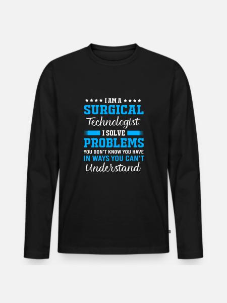 CTA Surgeon Surgery - Men's Premium Organic Long Sleeve Shirt - black