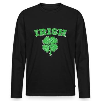 Ireland irish irish - Men's Premium Organic Long Sleeve Shirt - black - Front - Nico (187cm)