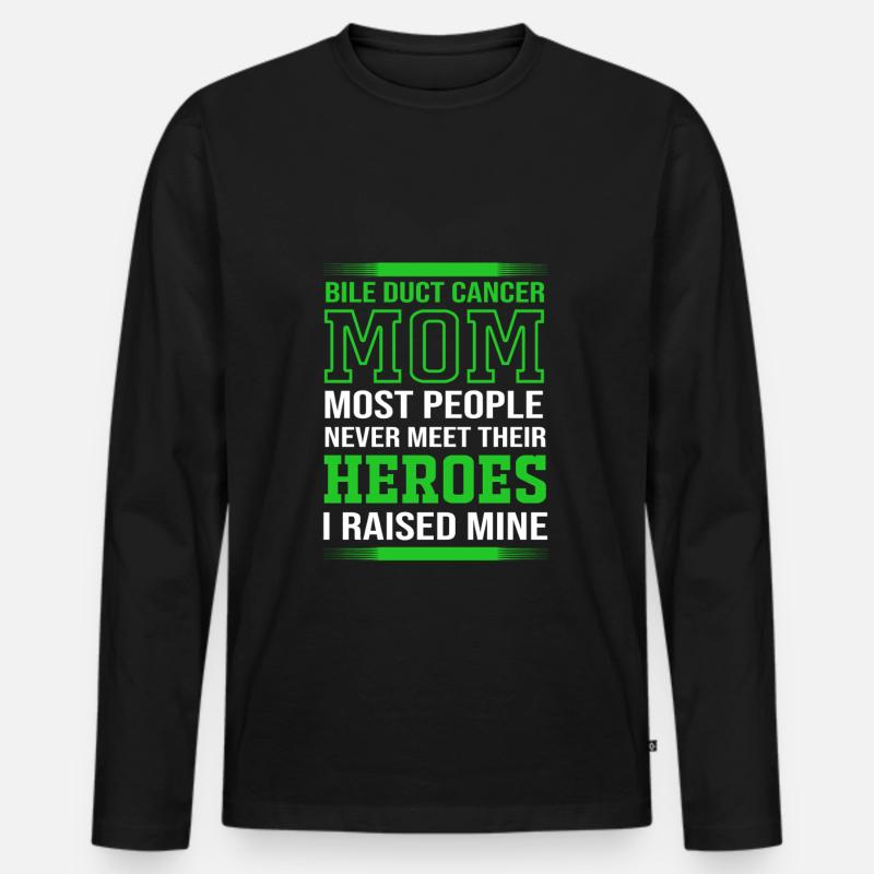 Gallenkrebs - Männer Premium Bio Langarmshirt - Schwarz