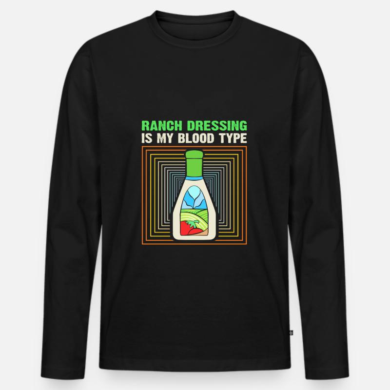 Dressing - Männer Premium Bio Langarmshirt - Schwarz