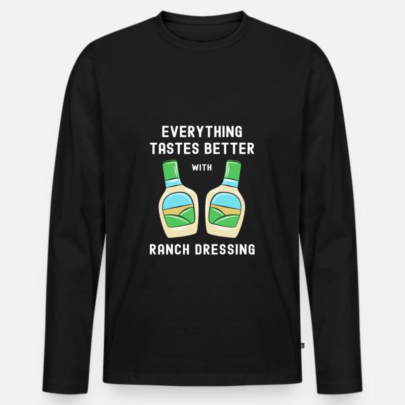 Dressing - Männer Premium Bio Langarmshirt - Schwarz