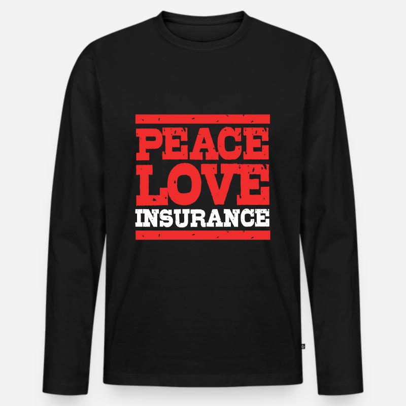 Versicherung Versicherungsagent - Männer Premium Bio Langarmshirt - Schwarz
