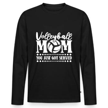 Volleyball Beach Volleyball - Men's Premium Organic Long Sleeve Shirt - black - Front - Nico (187cm)