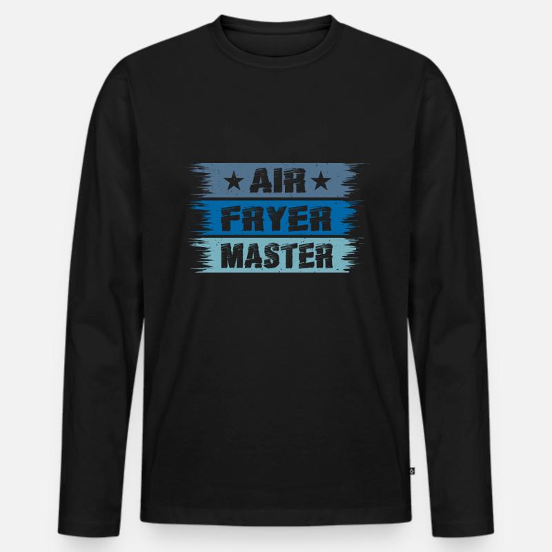 Heißluftfritteuse Master Culinary Crafts - Männer Premium Bio Langarmshirt - Schwarz