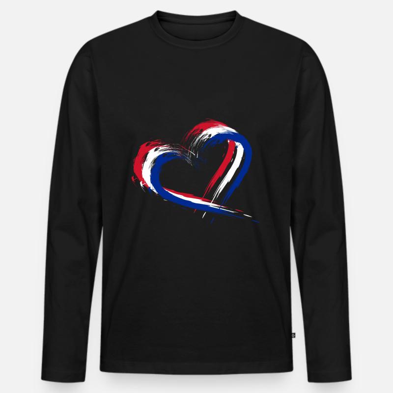 Kuba - Männer Premium Bio Langarmshirt - Schwarz