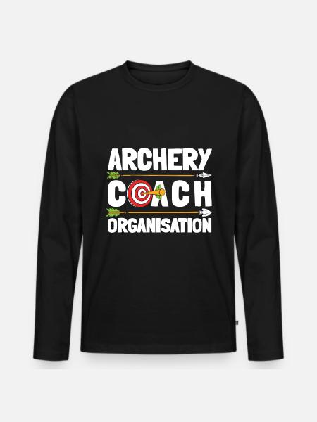Archer Archery Arrow Archery Archery - Men's Premium Organic Long Sleeve Shirt - black