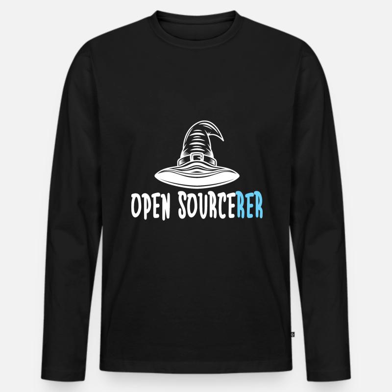 Programmierer Coder Software Entwickler - Männer Premium Bio Langarmshirt - Schwarz