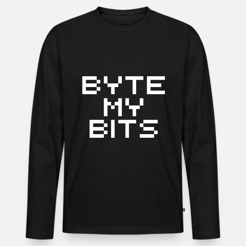 Programmer Coder Software Developer - Men's Premium Organic Long Sleeve Shirt - black