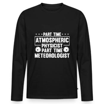 Physik Physiker - Männer Premium Bio Langarmshirt - Schwarz - Vorne - Nico (187cm)