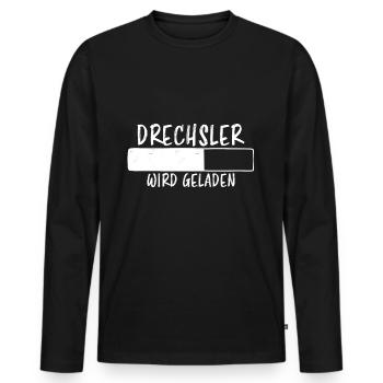 Drechsler Spruch Job Lustiges Drechsler Geschenk - Männer Premium Bio Langarmshirt - Schwarz - Vorne - Nico (187cm)