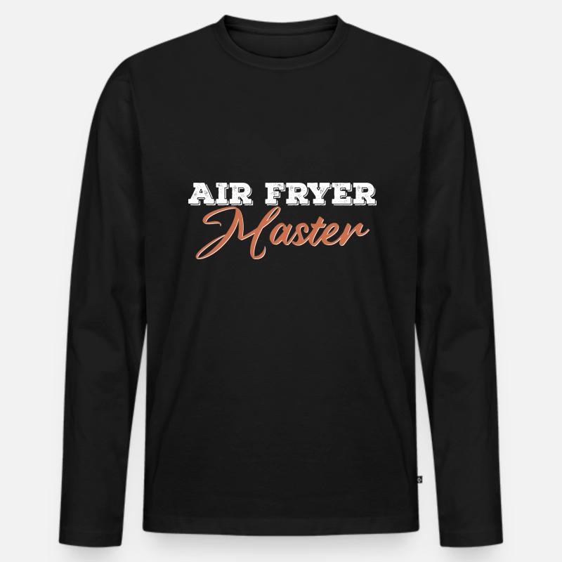 Heißluftfritteuse Master Culinary Crafts - Männer Premium Bio Langarmshirt - Schwarz