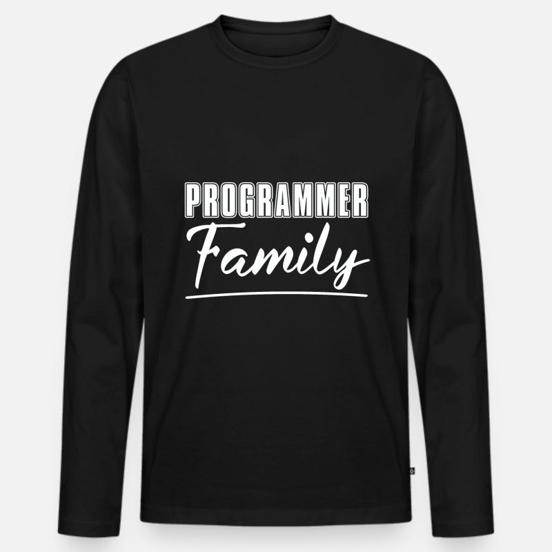 Programmierer Coder Software Entwickler - Männer Premium Bio Langarmshirt - Schwarz