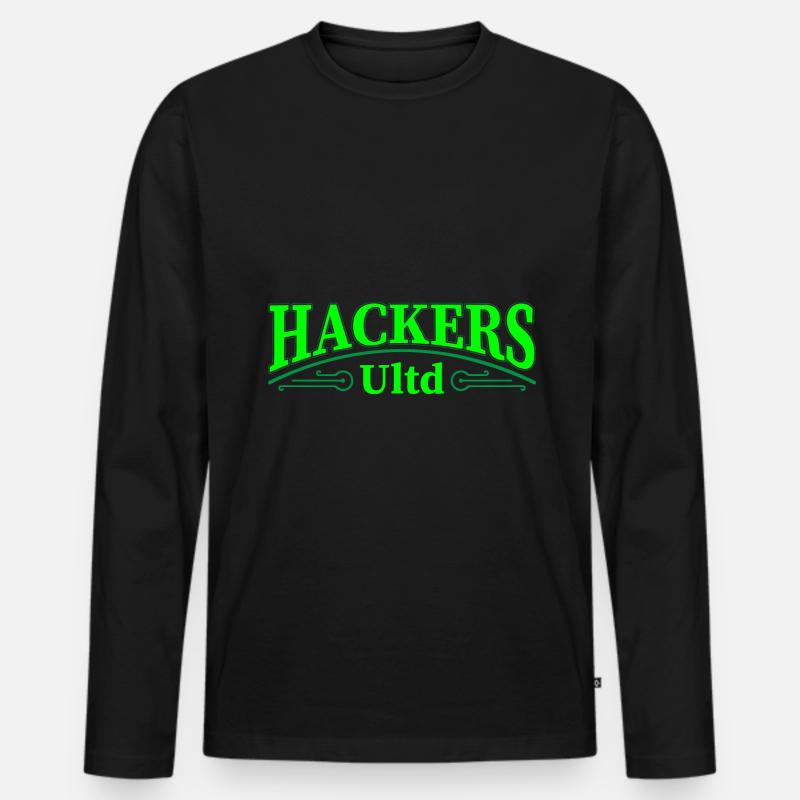 Programmer Coder Software Developer - Men's Premium Organic Long Sleeve Shirt - black