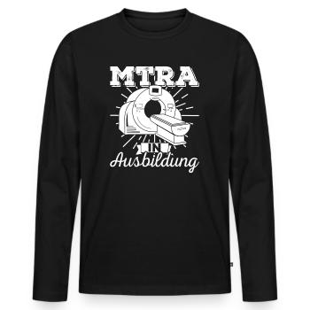 MTRA Medizinisch-Technischer Radiologie Mta - Männer Premium Bio Langarmshirt - Schwarz - Vorne - Nico (187cm)