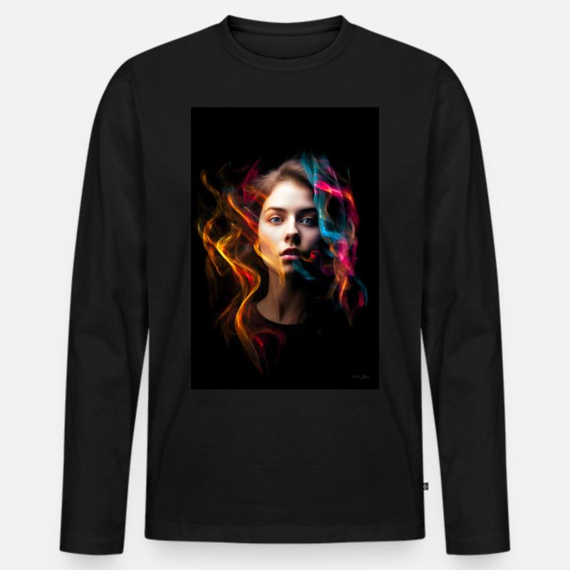 Sinnlich 4 - Männer Premium Bio Langarmshirt - Schwarz