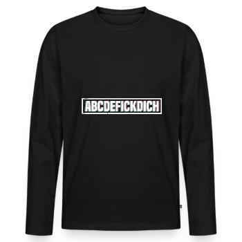 Sarkusmus Spruch Schwarzer Humor Lustiges Ironie - Männer Premium Bio Langarmshirt - Schwarz - Vorne - Nico (187cm)