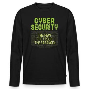 Cyper Security The Few of the Prides of the - Men's Premium Organic Long Sleeve Shirt - black - Front - Nico (187cm)
