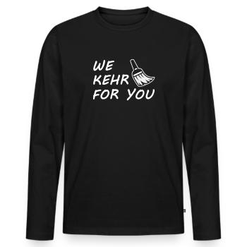 Junggesellenabschied Hochzeit Poltern Polterabend - Männer Premium Bio Langarmshirt - Schwarz - Vorne - Nico (187cm)