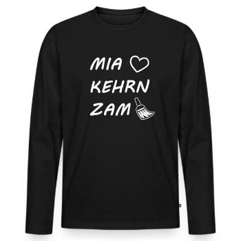 Junggesellenabschied Hochzeit Poltern Polterabend - Männer Premium Bio Langarmshirt - Schwarz - Vorne - Nico (187cm)