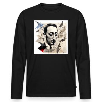 Bluebird - Men's Premium Organic Long Sleeve Shirt - black - Front - Nico (187cm)
