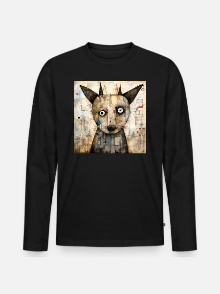 Teddy - T-shirt manches longues Premium bio Homme - noir