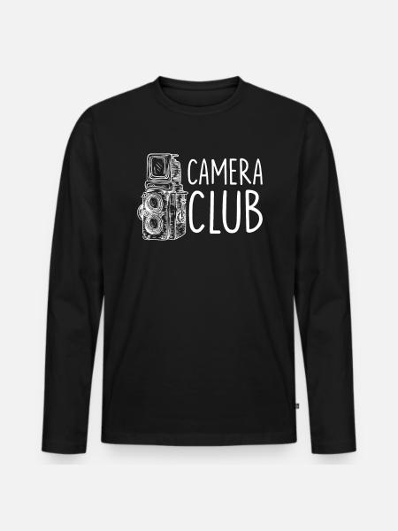 Photographer Photography Camera - Men's Premium Organic Long Sleeve Shirt - black