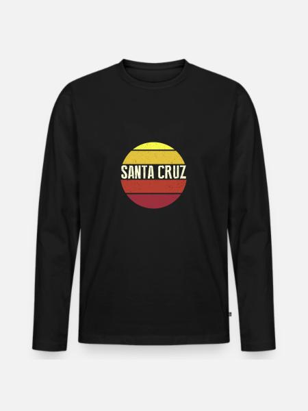 Santa Cruz - Men's Premium Organic Long Sleeve Shirt - black