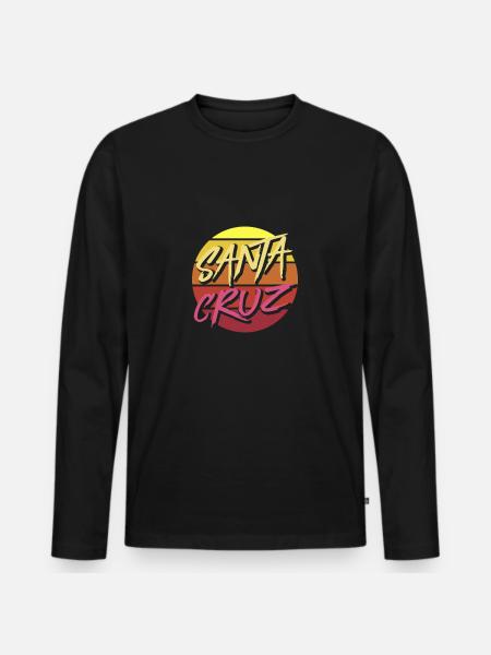 Santa Cruz - Männer Premium Bio Langarmshirt - Schwarz