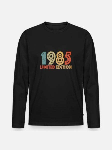 Limited edition 1985 - Men's Premium Organic Long Sleeve Shirt - black