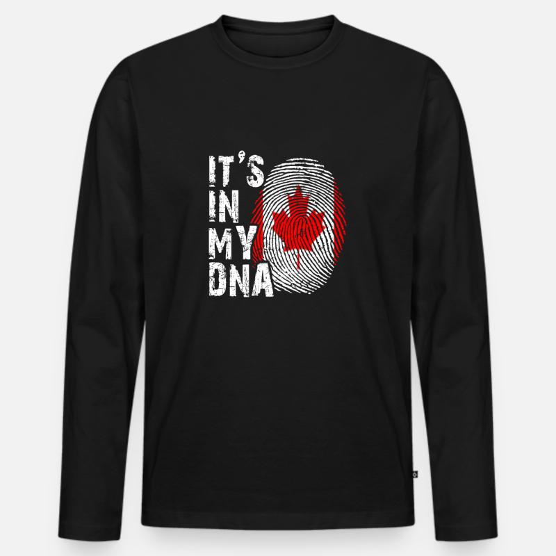 C’est dans mon ADN Canada - T-shirt manches longues Premium bio Homme - noir