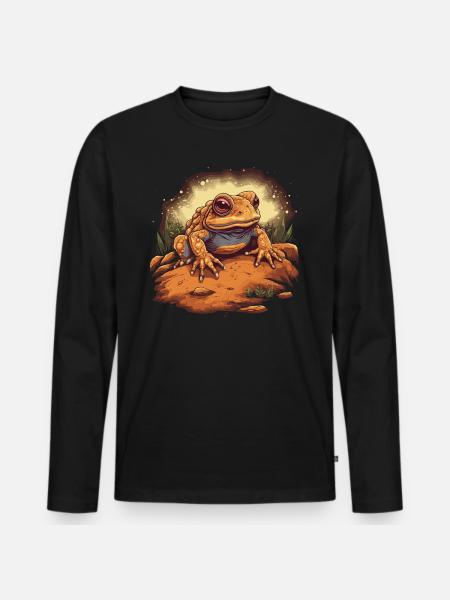 Toad Amphibians - Men's Premium Organic Long Sleeve Shirt - black
