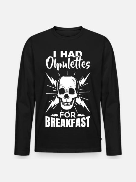 Blague d’électricien - T-shirt manches longues Premium bio Homme - noir