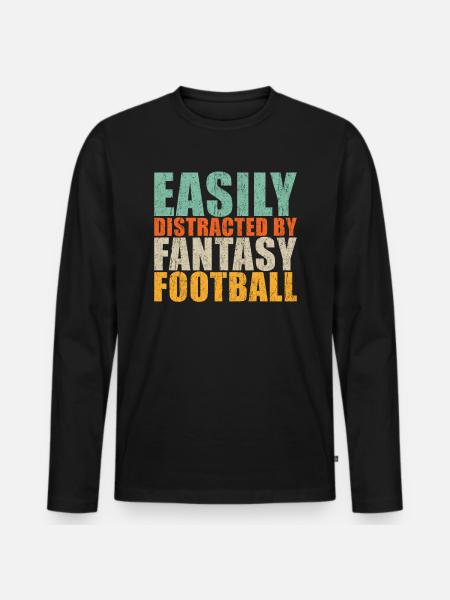 Fantasy Football - Men's Premium Organic Long Sleeve Shirt - black