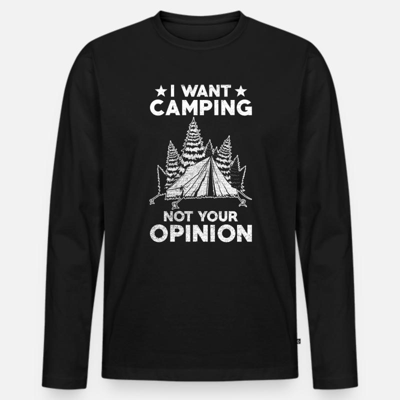 Camper - Männer Premium Bio Langarmshirt - Schwarz