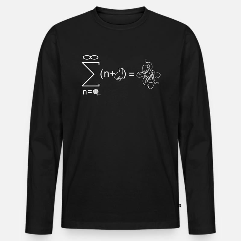 Stringtheorie Physiker Physik Geschenk - Männer Premium Bio Langarmshirt - Schwarz
