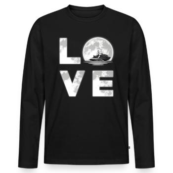 Jet ski - Men's Premium Organic Long Sleeve Shirt - black - Front - Nico (187cm)