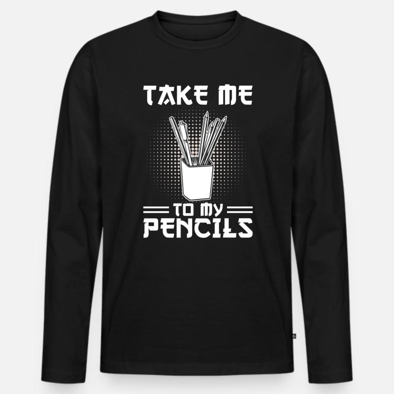 Mangaka Geschenk - Männer Premium Bio Langarmshirt - Schwarz