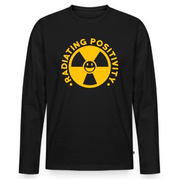 Radioactive - Men's Premium Organic Long Sleeve Shirt - black - Front - Nico (187cm)