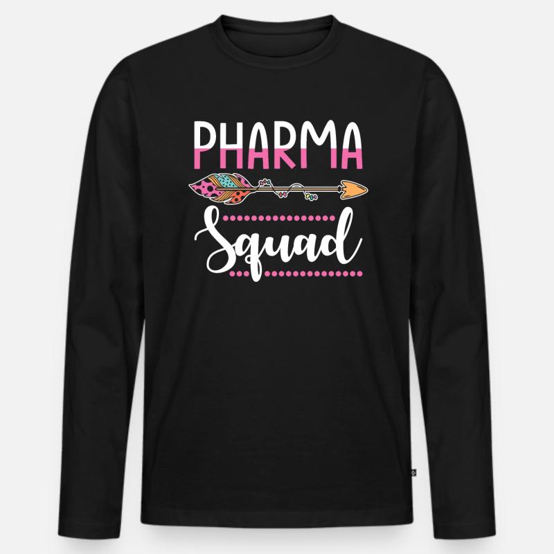 Apothekerin - Männer Premium Bio Langarmshirt - Schwarz
