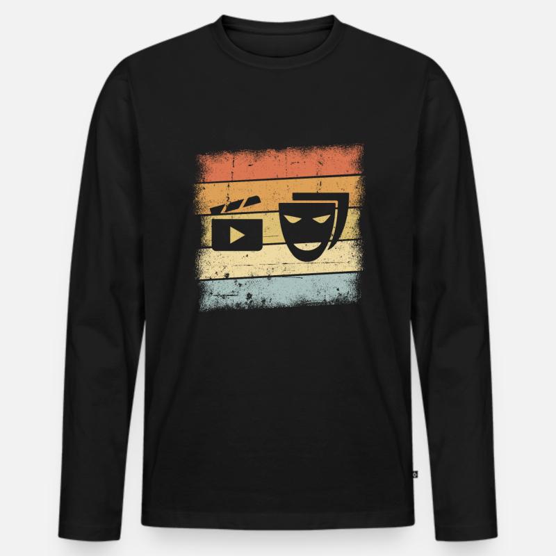 Schauspieler Geschenk - Männer Premium Bio Langarmshirt - Schwarz