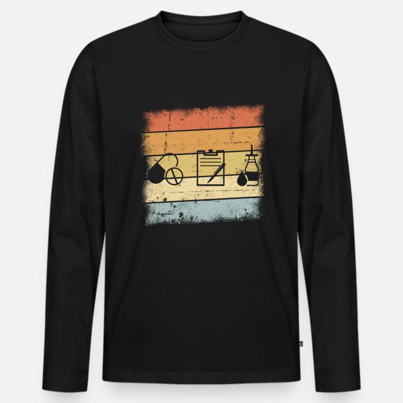 Apotheker - Männer Premium Bio Langarmshirt - Schwarz