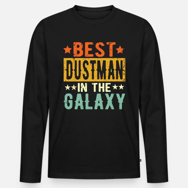 Best Müllmann ever Müllmann Geschenk - Männer Premium Bio Langarmshirt - Schwarz